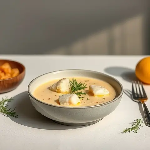 Creamy Cauliflower Fish Chowder (Coconut Base)