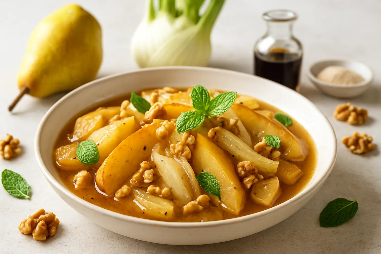 Warm Pear and Fennel Stew