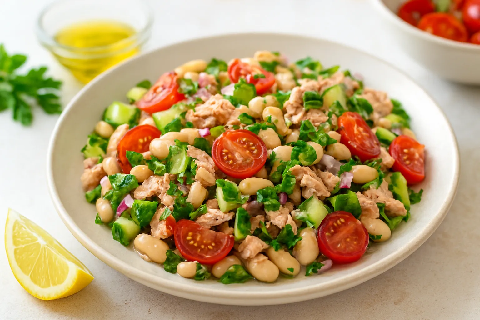 Tuna and White Bean Herb Salad