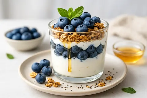 Blueberry Collagen Yogurt Parfait