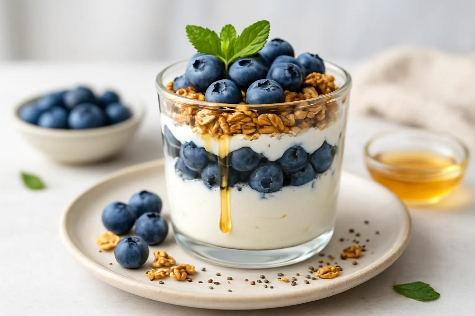 Blueberry Collagen Yogurt Parfait