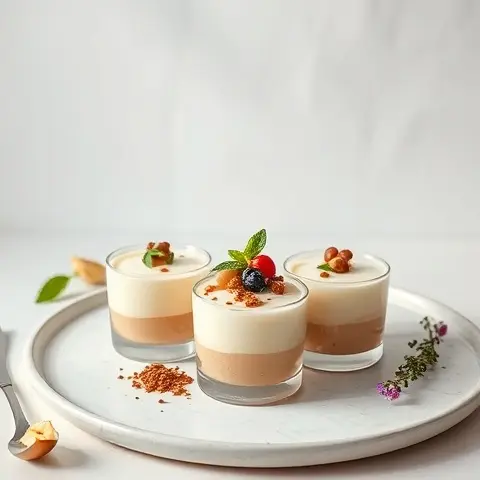 Light Coconut Malva Pudding Cups