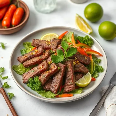 Thai Beef Salad with Lime, Chili, and Fresh Herbs