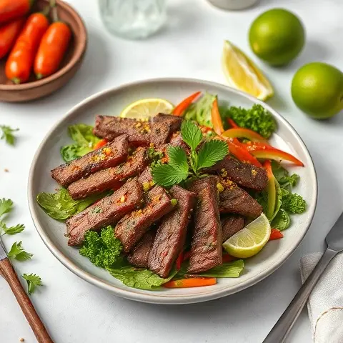 Thai Beef Salad with Lime, Chili, and Fresh Herbs