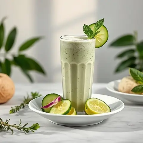 Coconut Water Cucumber Electrolyte Smoothie