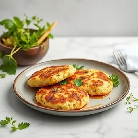 Spiced Cauliflower Fritters