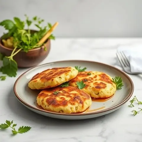 Spiced Cauliflower Fritters
