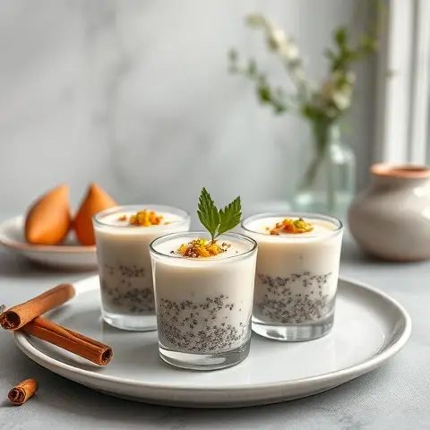 Smooth Cinnamon Chia Pudding Cups