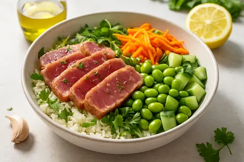 Seared Tuna Poke Bowl