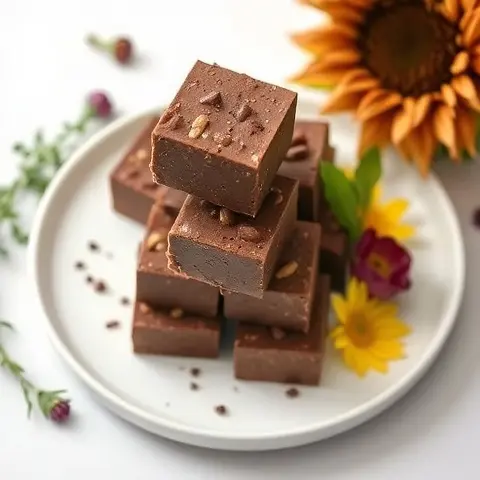 23 Chocolate Tahini-Free Sunflower Fudge