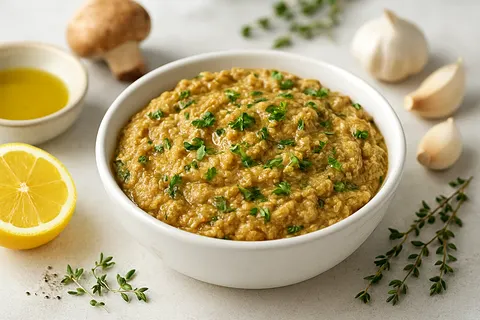 Garlic-Roasted Mushroom & Thyme Dip