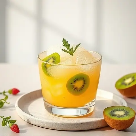 Zesty Yuzu-Kiwi Granita