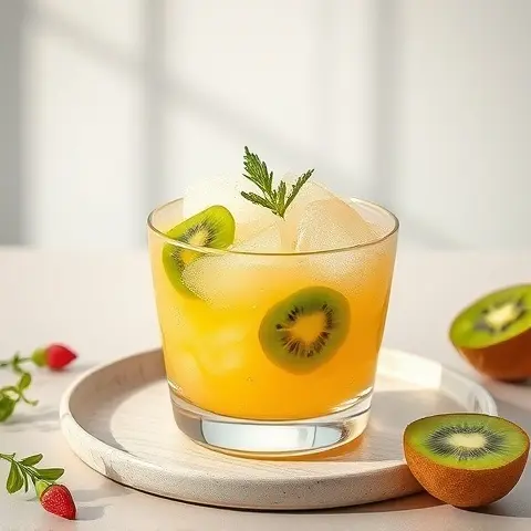 Zesty Yuzu-Kiwi Granita