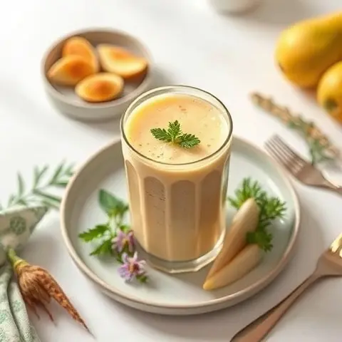 Pear Ginger Nausea Ease Smoothie
