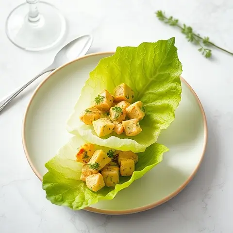 Nutritious Egg Salad Lettuce Cups