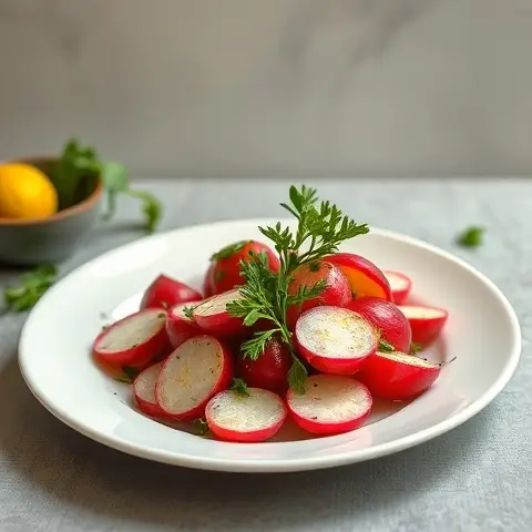 Lemon-Roasted Radishes with Herbs