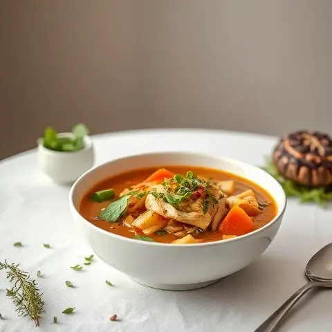 Gentle North African Chicken Soup (Harissa-Free)