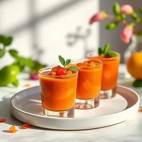 Nourishing Cold-Pressed Gazpacho Shots