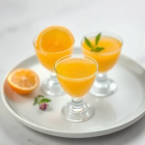 Refreshing Yuzu Citrus Jelly Cups