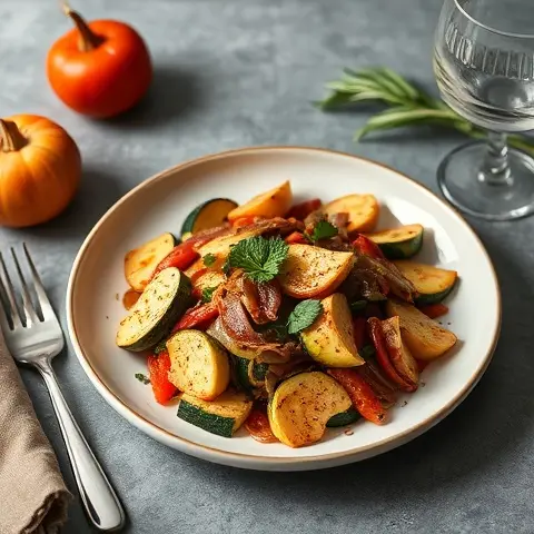 Smoked Paprika Zucchini & Onion Medley