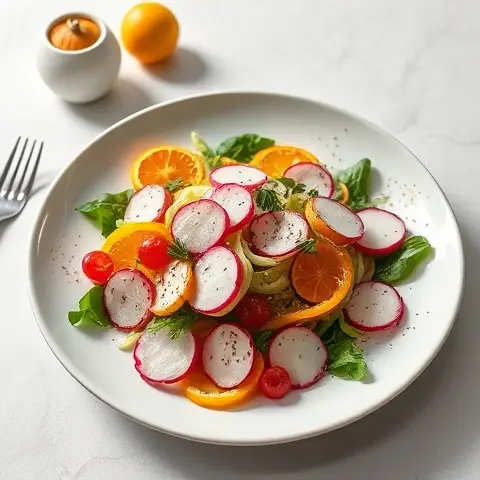 Mediterranean Radish, Endive & Orange Zest Salad
