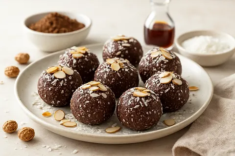 Cocoa-Tigernut Truffles - Anti-Candida Dessert Delight