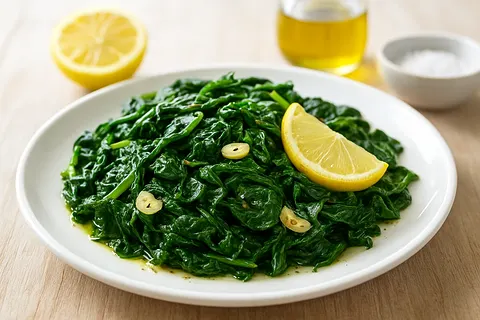 Sautéed Spinach with Lemon