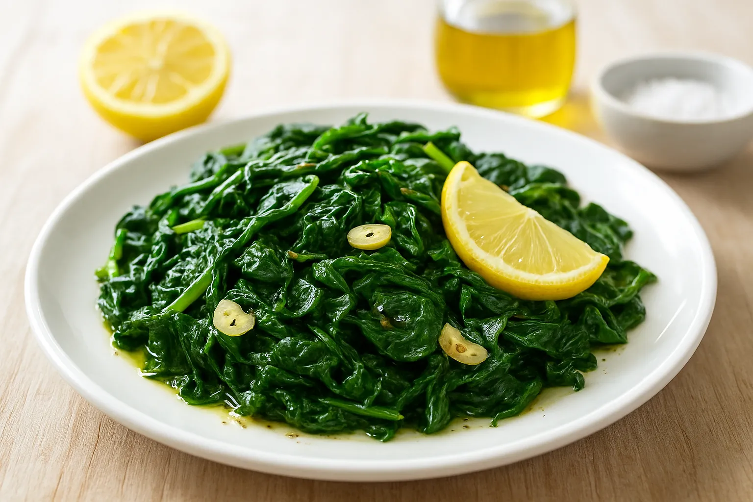 Sautéed Spinach with Lemon
