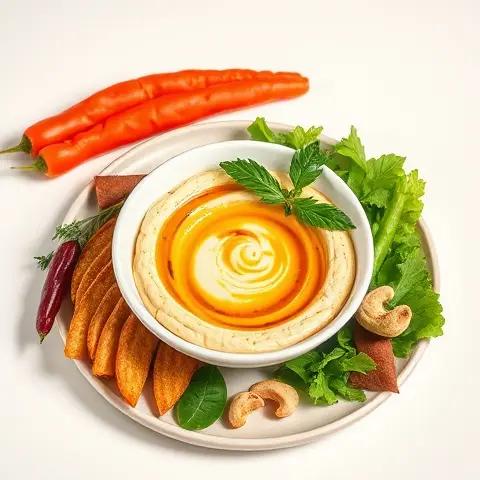 Spicy Harissa Cashew Dip