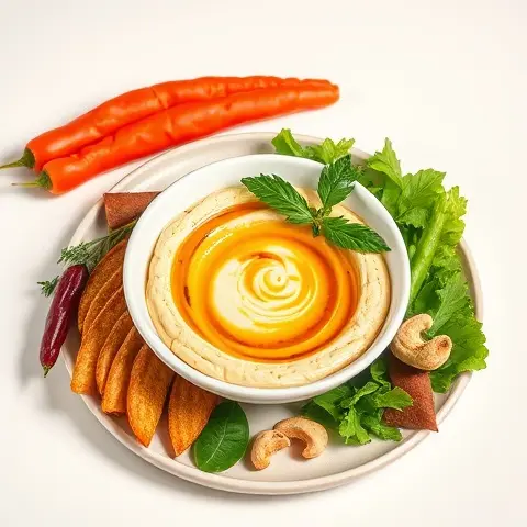 Spicy Harissa Cashew Dip