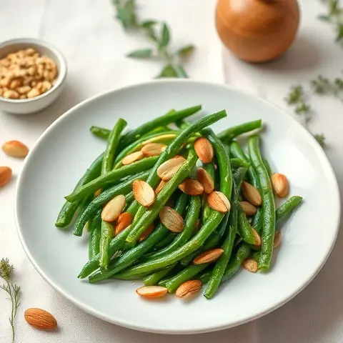 Sautéed Green Beans with Almonds