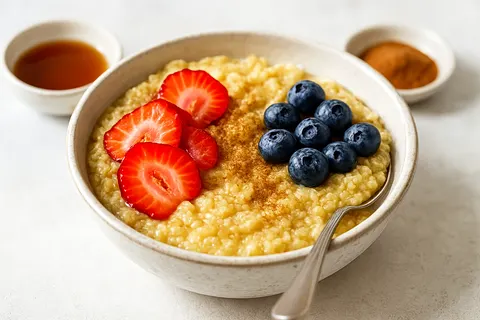 Quinoa-Free Millet Porridge with Warm Cinnamon
