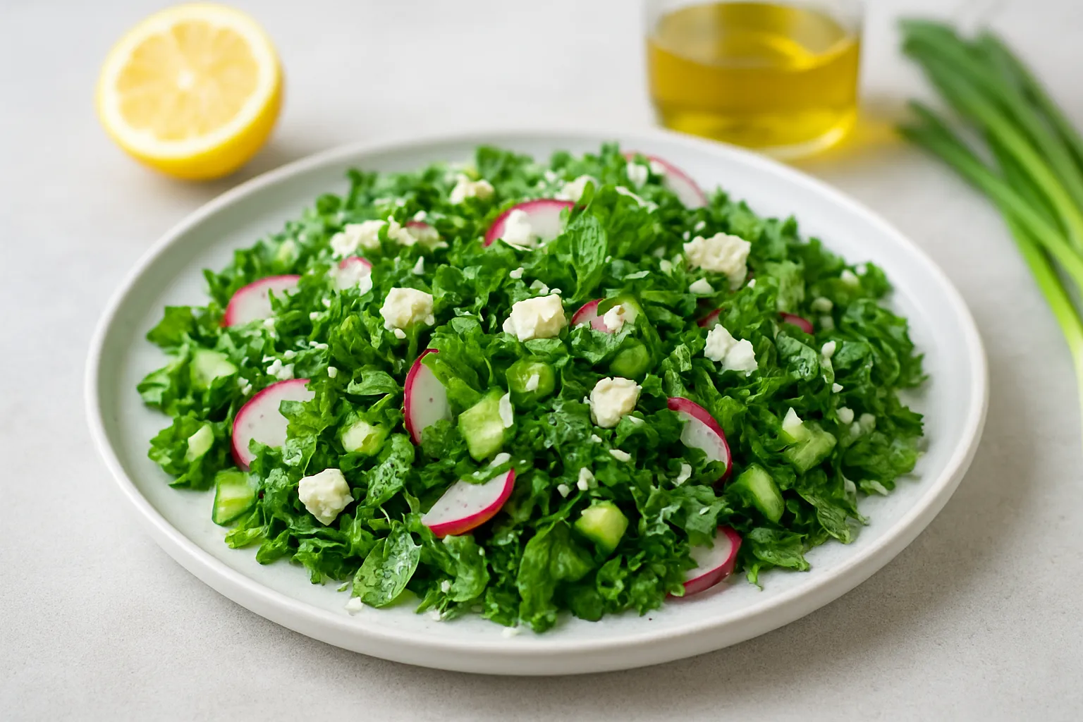 Refreshing Pomegranate-Seed-Free Persian Herb Salad with Feta