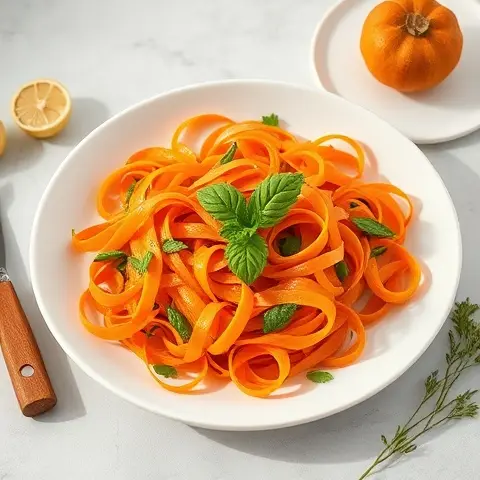 Nourishing Carrot, Ginger & Turmeric Ribbon Salad