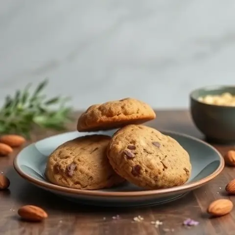 Brown Butter Almond Cookies (No Sugar)