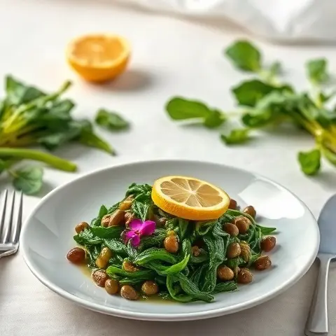 Lemon-Garlic Sautéed Swiss Chard with Capers
