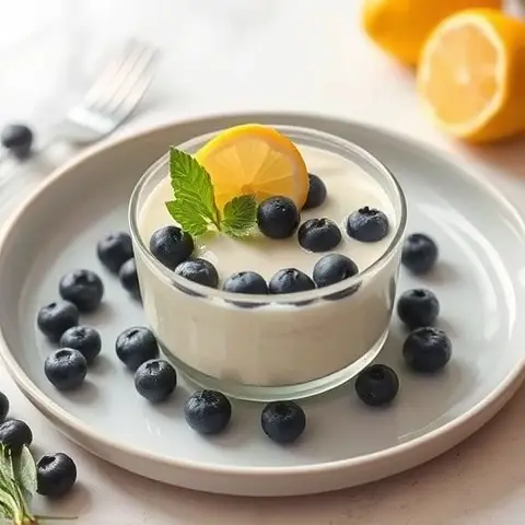Keto Blueberry Lemon Cream Syllabub