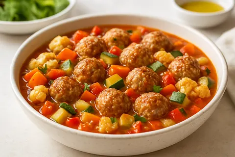 One-Pot Turkey Meatball & Vegetable Stew