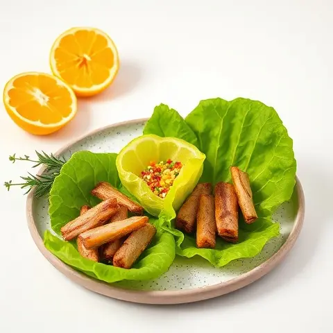 Citrus-Ginger Sardine Lettuce Cups