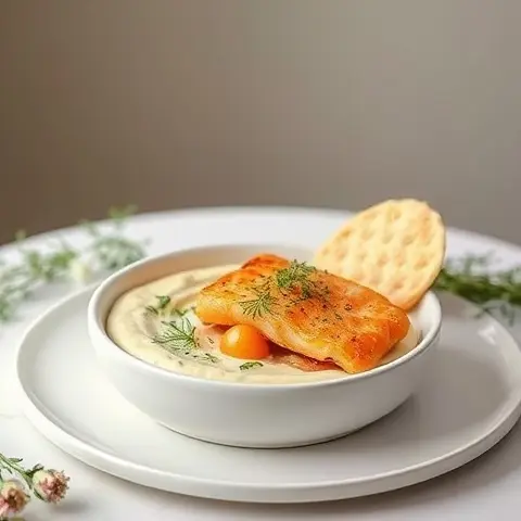 Creamy Mustard-Dill Salmon Dip