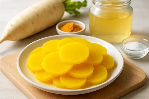 Low-Sugar Danmuji (Yellow Pickled Daikon)