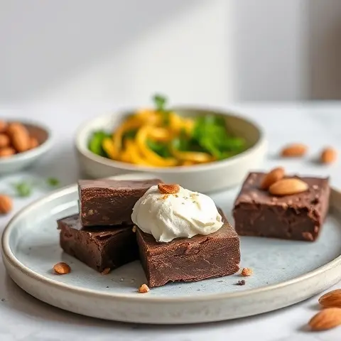 Nutty Almond Butter Chocolate Fudge Squares