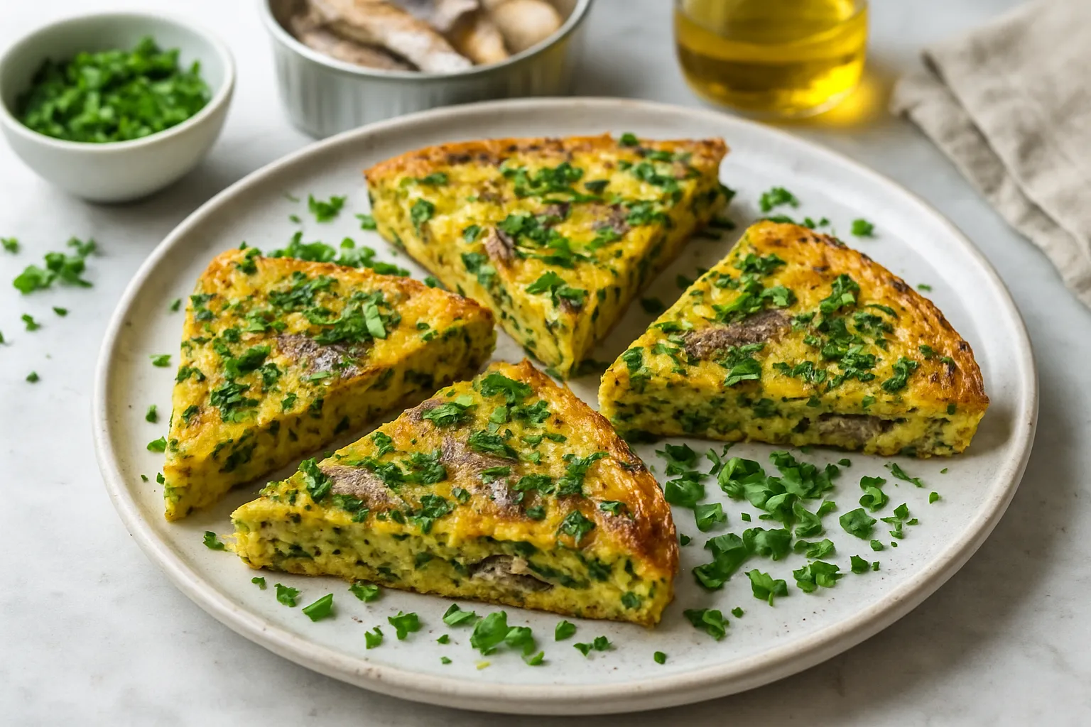 Sardine & Herb Frittata Slices