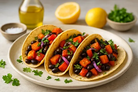 Sweet Potato and Black Bean Tacos