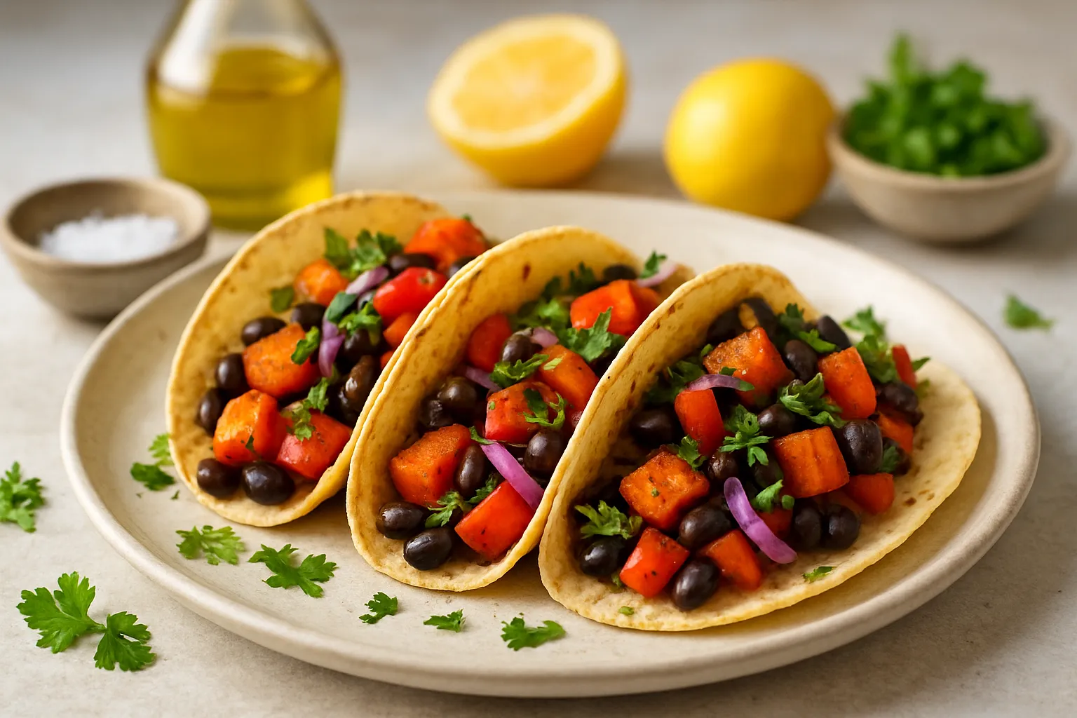 Sweet Potato and Black Bean Tacos