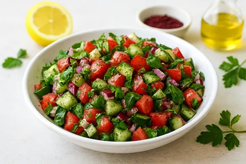 Shirazi-Style Cucumber-Tomato Salad with Sumac