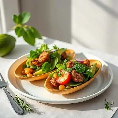 Sardine and Avocado Collagen Salad Boats