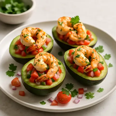 Cilantro-Lime Shrimp and Avocado Cups