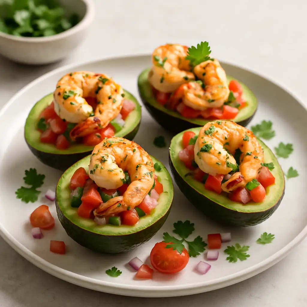 Cilantro-Lime Shrimp and Avocado Cups