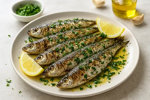 Lemon-Parsley Grilled Sardines